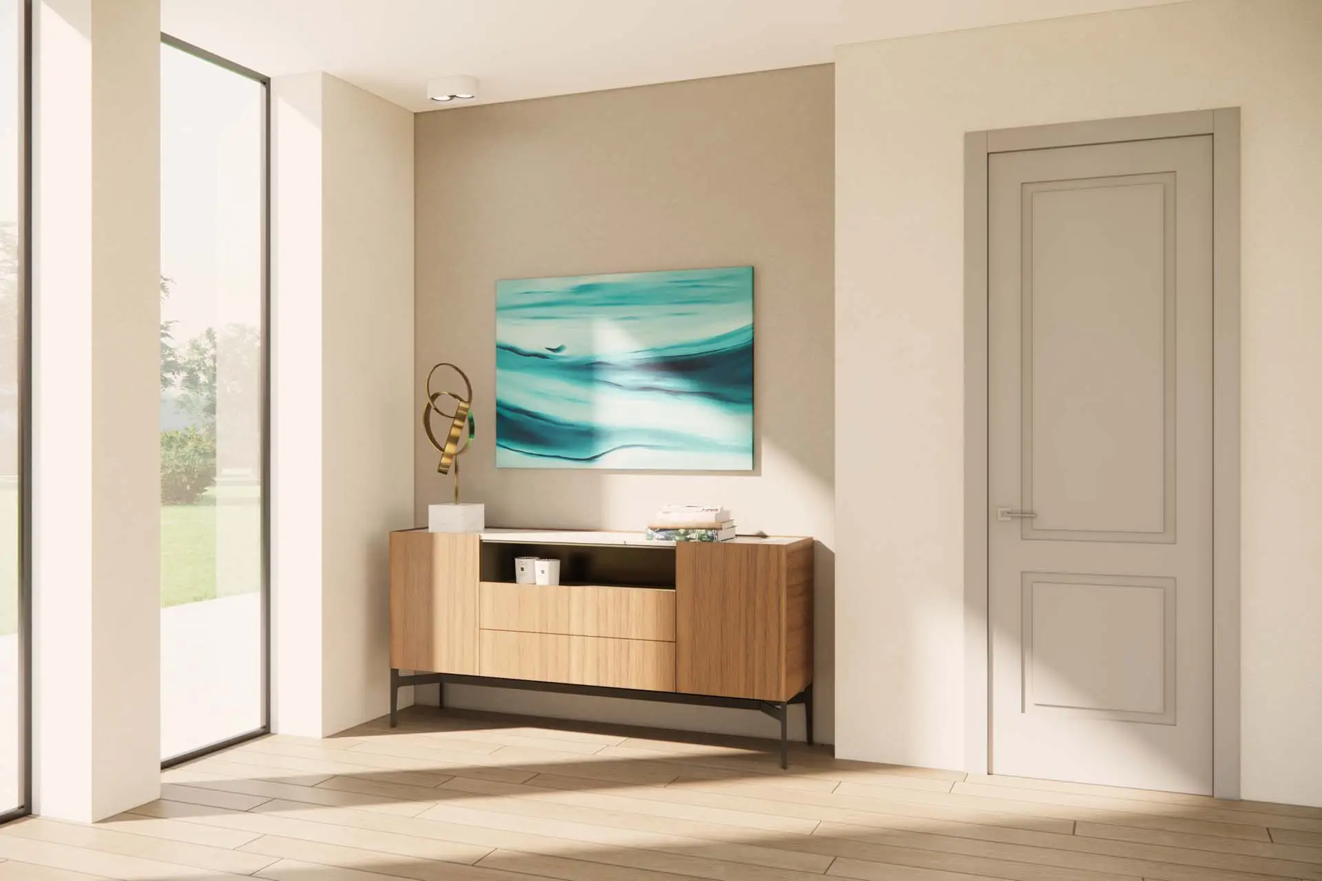 Dallas 2 Bugne RAL 7047 Stipite Planare