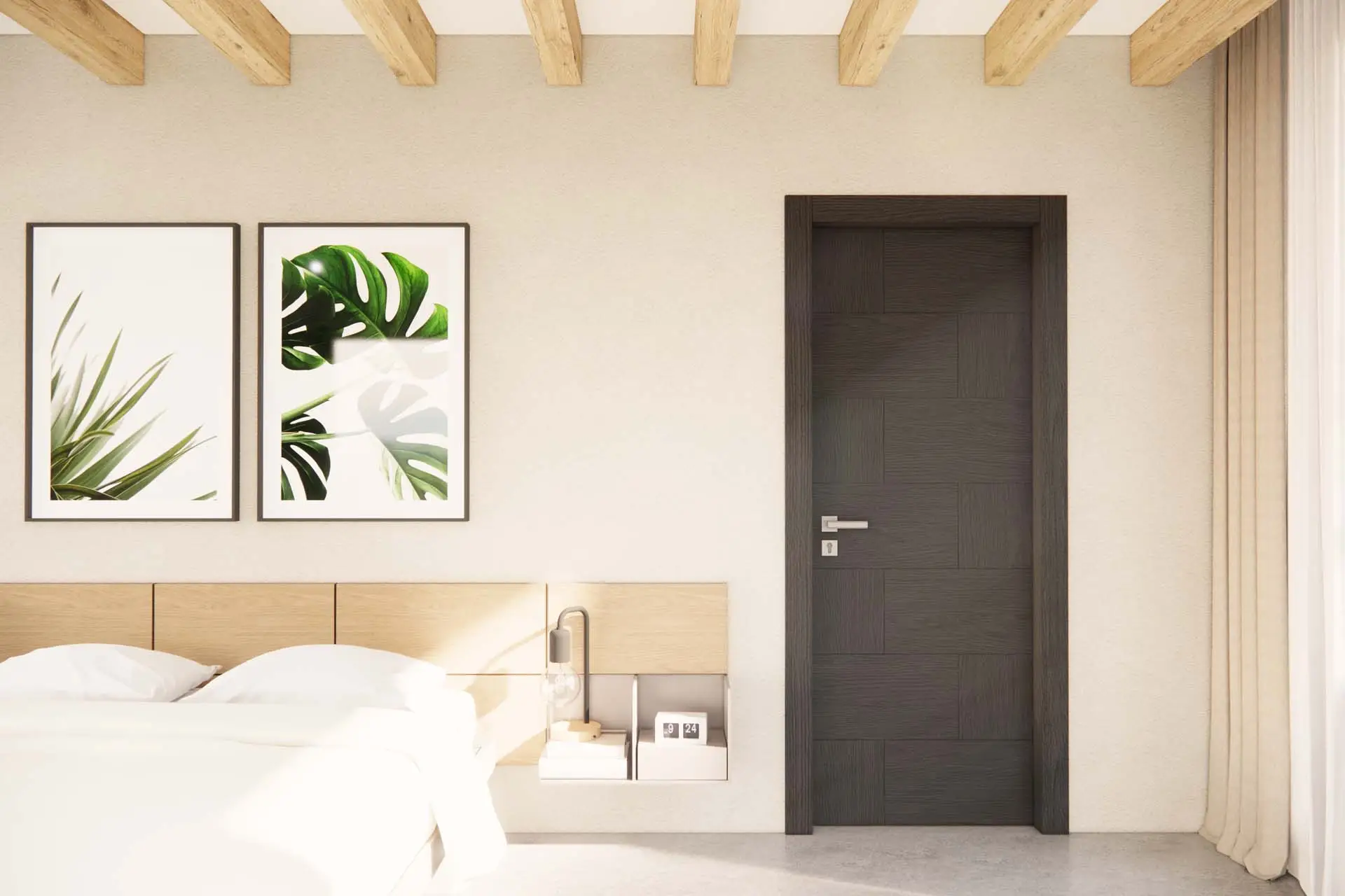 Siviglia Rovere Sgrigiato Stipite FIlo 90